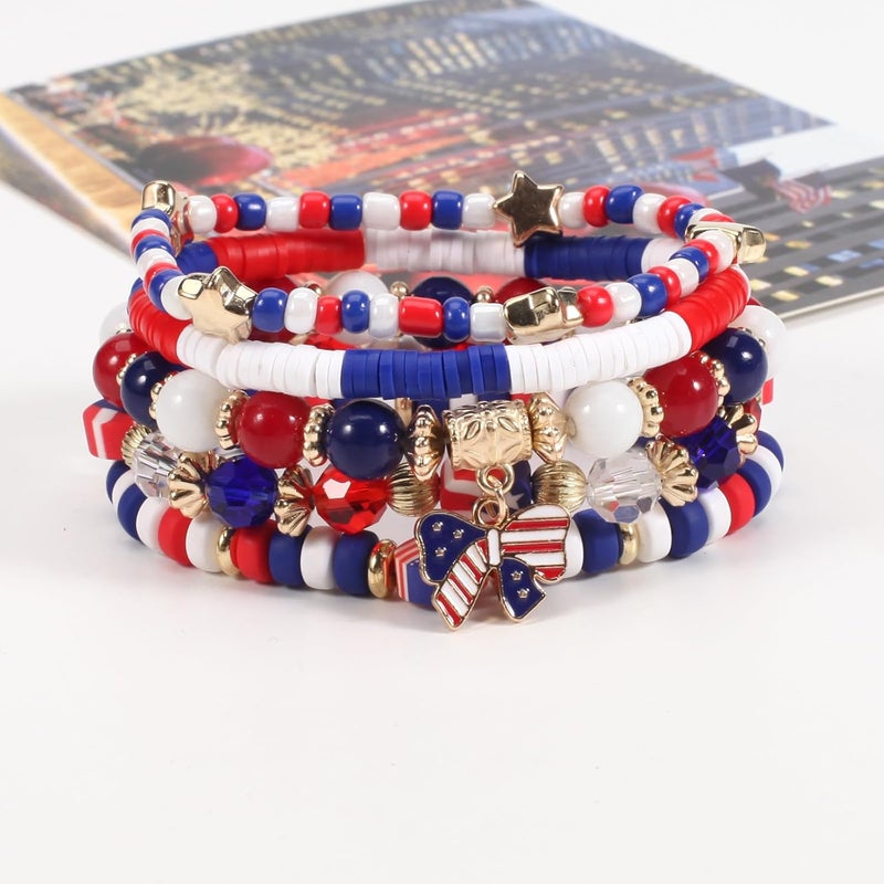 Lonext Halloween Bracelets Stackable Heishi Beaded Stretch Bracelets - Image 5
